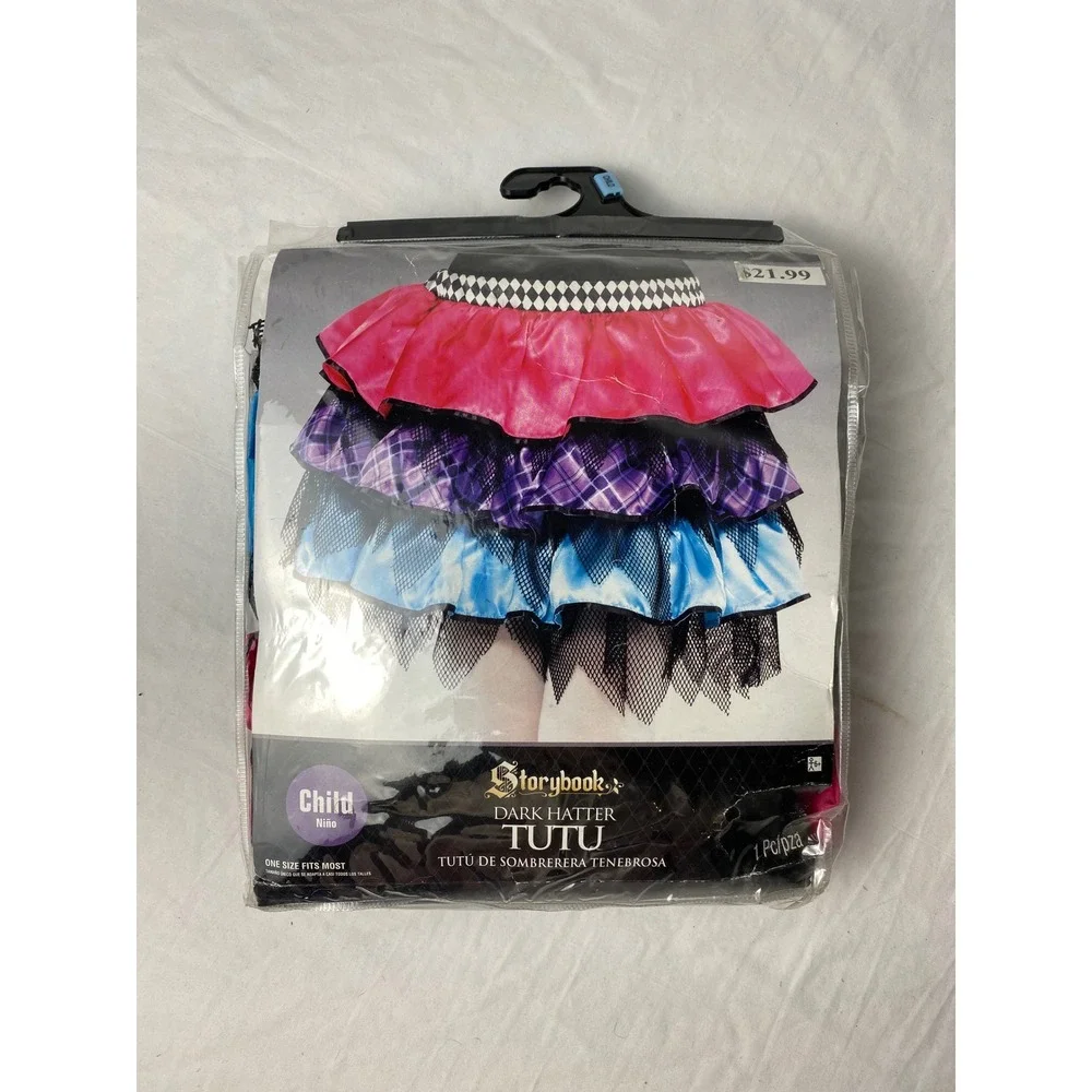 Storybook Child's Halloween Costume Tutu Dress Up Layered Pink Purple‎ Blue